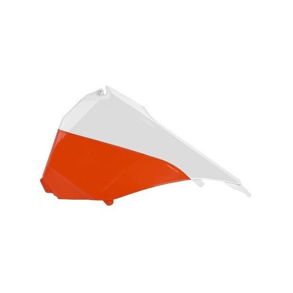 Coperchi laterali cassa filtro KTM arancione/bianco P8455100001