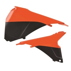 Coperchi laterali cassa filtro KTM arancione/nero P8455200004