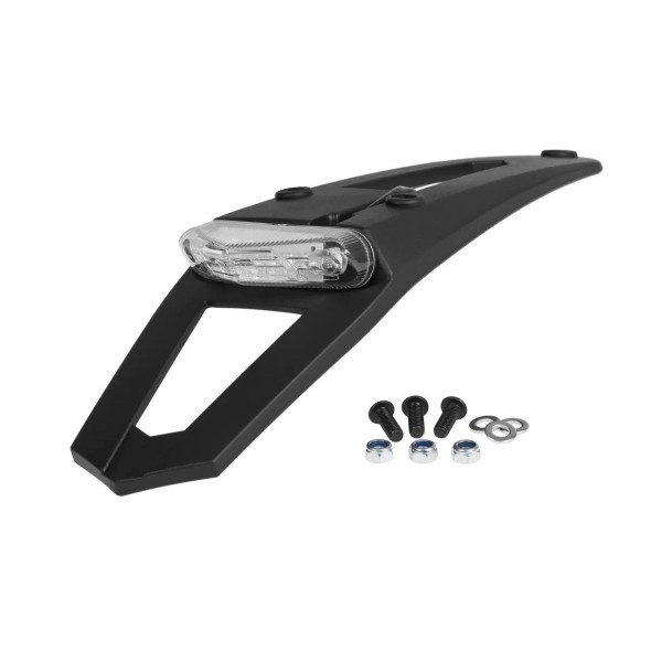 Prolunga portatarga universale POLISPORT con luce stop e posizione - Omologata ECE P8569500001