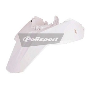 Parafango posteriore con portanumeri laterali KTM bianco P8571600019