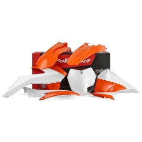Kit plastiche KTM Arancione/Bianco P90638
