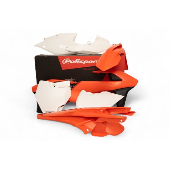 Kit plastiche KTM Arancione16/Bianco P90750