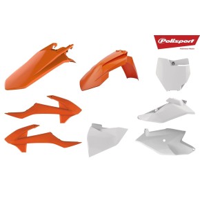 Kit plastiche KTM Arancione16/Bianco P90760