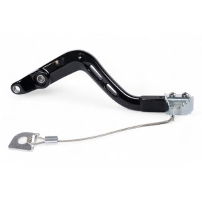 Pedale freno forgiato con puntale in acciaio BETA nero PDF014N