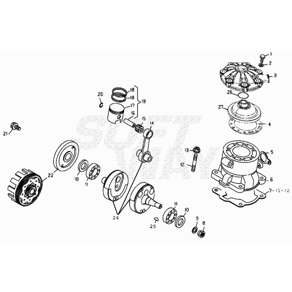GUARNIZIONE CIL.TESTA EVO 2T'09/10-125CC