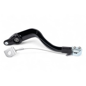 Pedale freno forgiato con puntale in acciaio BETA nero PDF018N