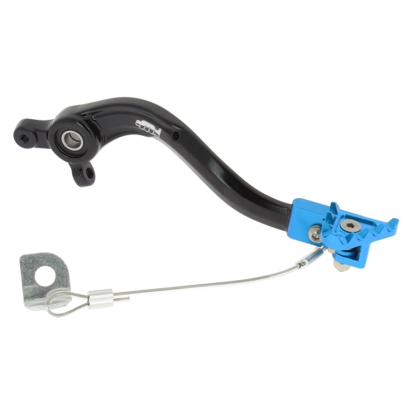 Pedale freno forgiato nero con puntale snodato CNC azzurro HUSQVARNA PDS916C