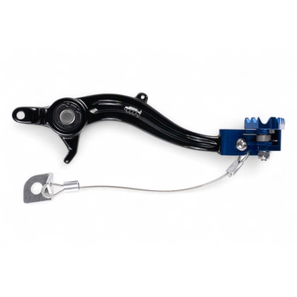 Pedale freno forgiato nero con puntale snodato CNC blu SHERCO PDS920B