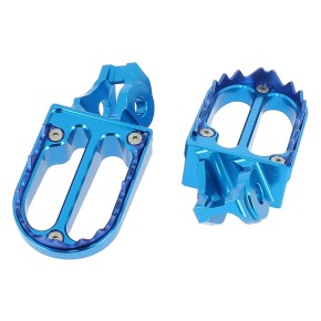 Pedane poggiapiedi in alluminio con denti in titanio - HUSQVARNA - Azzurro PER06C