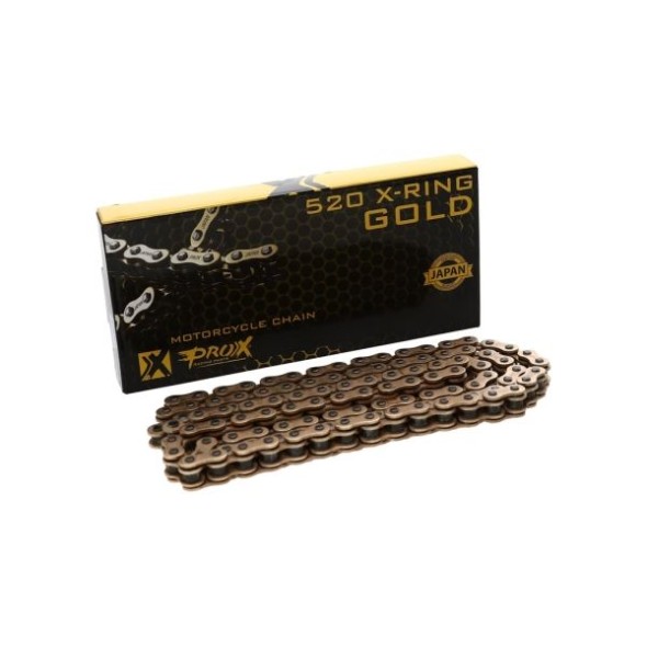 Catena PROX 520 X-ring - 120 maglie - Oro - con QX-ring PXC520120XG