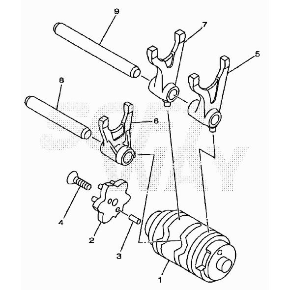 ALBERO FORCHETTA "SEL.1-2" 125CC 4T