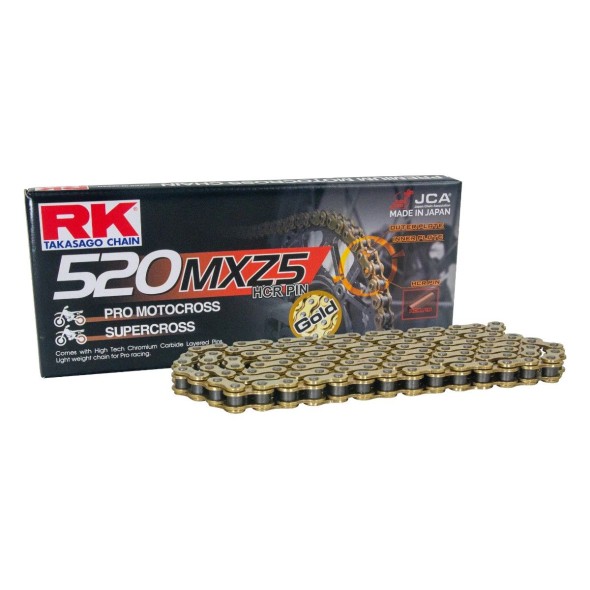 Catena RK 520 MXZ5 - 120 maglie - Oro RK520MXZ5120G