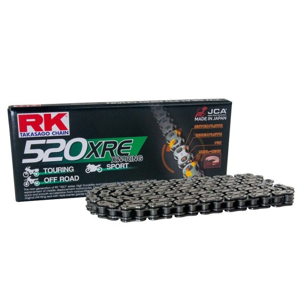 Catena RK 520 XRE - 120 maglie - Nero - con XW-ring RK520XRE120N