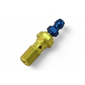 Vite corta forata con spurgo M10x1,25 in lega leggera RTF021