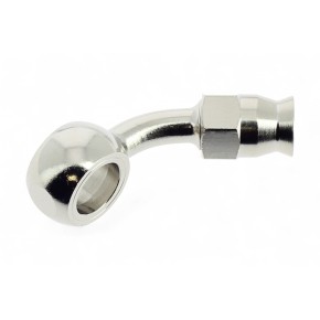 Raccordo occhiello piegato a 45° in metallo RTF029