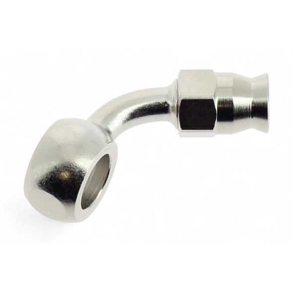 Raccordo occhiello piegato a 60° in metallo RTF031