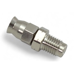 Raccordo maschio fisso diritto M10x1,25 in metallo RTF035