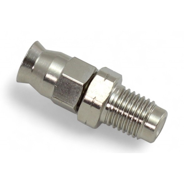 Raccordo maschio fisso diritto M10x1,25 in metallo RTF035