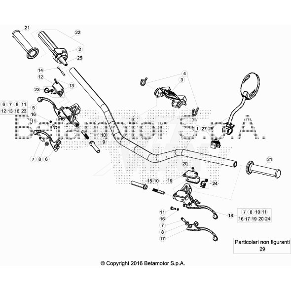 MANUBRIO RACING REV3 EVO - BLACK ANOD.