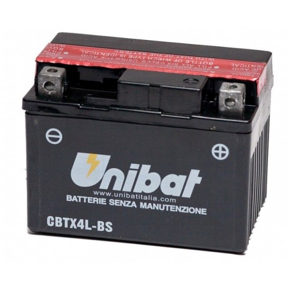 Batteria UNIBAT MF CBTX4L-BS / YTX4L-BS UB001MF