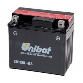 Batteria UNIBAT MF CBTX5L-BS / YTX5LBS UB002MF
