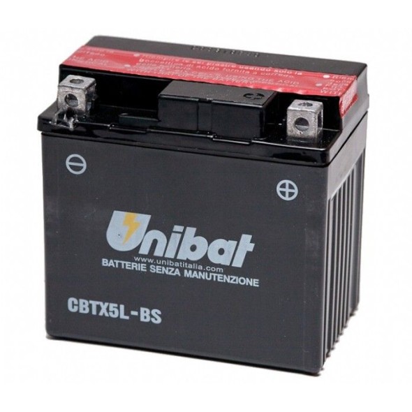 Batteria UNIBAT MF CBTX5L-BS / YTX5LBS UB002MF