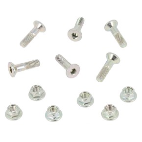 Viti per corona a testa conica M8 x 26mm (sottotesta) con dadi coppia serraggio 32Nm (6 pezzi) VT2078