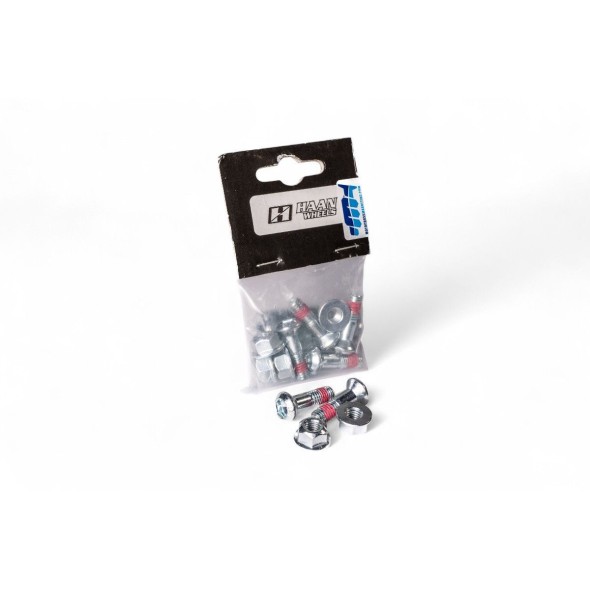 Viti per corona testa conica M8 x 25mm (sottotesta) e dadi coppia serraggio 32Nm (6 pezzi) VT2101