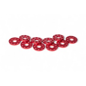 Ranelle alleggerite - Øinterno 6mm - Øesterno 18mm - Rosso (10 pezzi) VT2105R