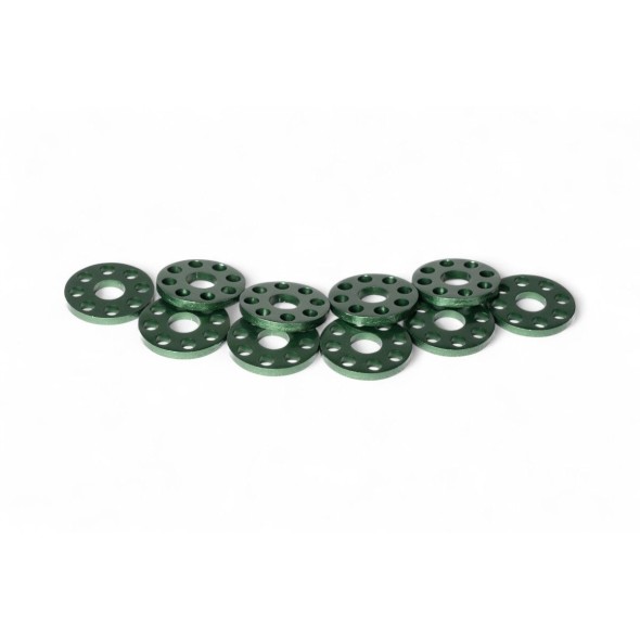 Ranelle alleggerite - Øinterno 6mm - Øesterno 18mm - Verde (10 pezzi) VT2105V