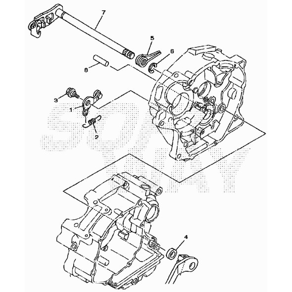 PERNO LEVA COMANDO CAMBIO 125CC 4T