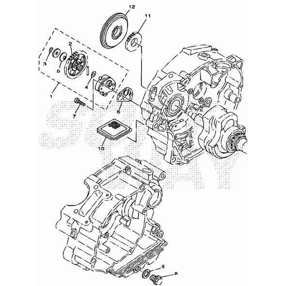 INGRNAGGIO GUIDATO POMPA OLIO125CC 4T