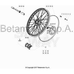 RAGGIO 3 X RUOTA ANT.EVO 2T/4T
