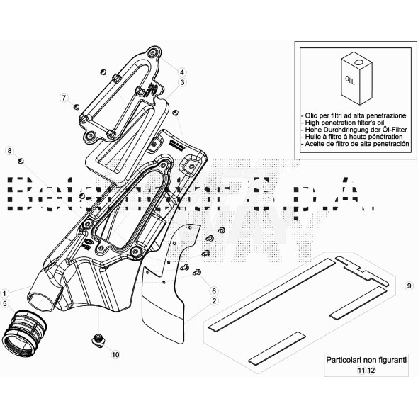 KIT GUARNIZ.IMPERMIALIZ. SCAT.FILTRO EVO 007.38.020.80.00