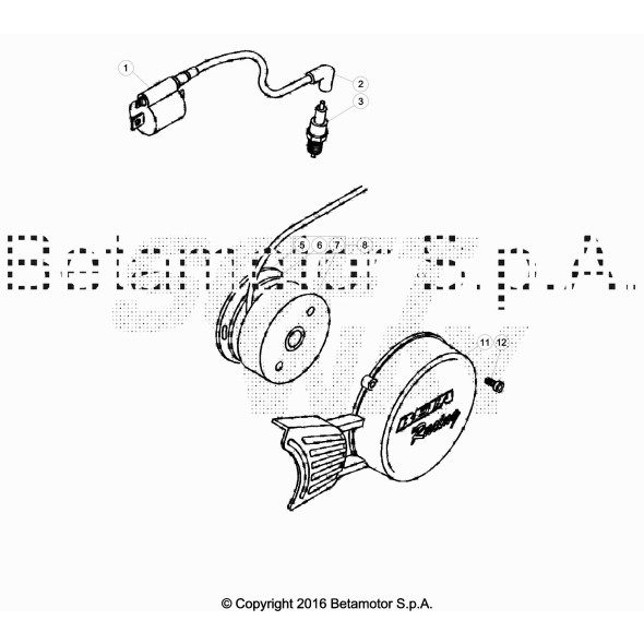 COPERCHIO VOLANO EVO 2T FACTORY