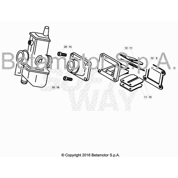 CARB. KEIHIN PWK -EVO 2T 125CC