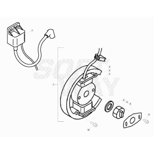 PIASTRINA FIS. POMPA ACQUA MINI TRIAL LC