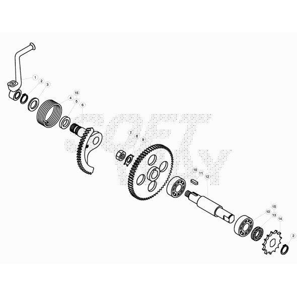 PIGNONE CATENA Z.10 MINI CROSS10'