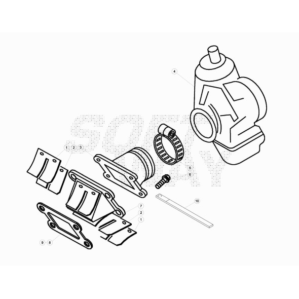 RACCORDO CARBURATORE MINI MCH