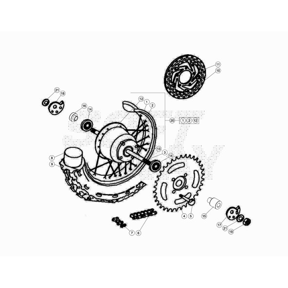 TENDICATENA DX REV / MINI CROSS /15