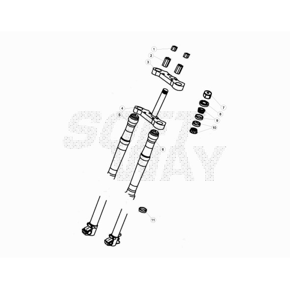 CUSCINETTO STERZO SUP.D.22 R10/R12