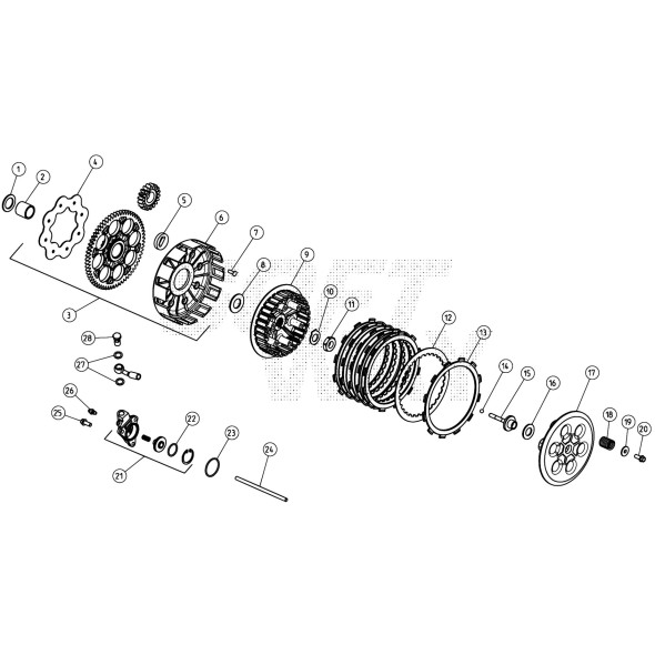 TAMBURINO FRIZIONE REV 4T