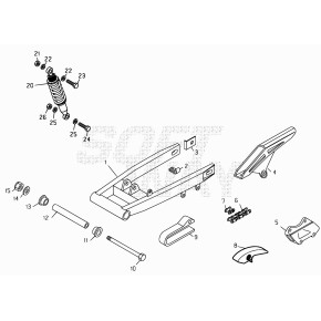 AMMORTIZZATORE RR 4T 125CC
