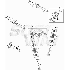 BRACCIO VALVOLA SCARICO CPL400/450/525CC