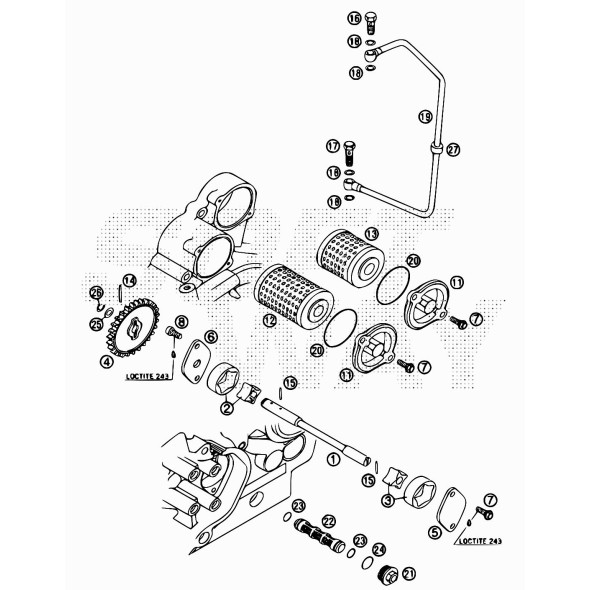 BULLONE FORATO M8X1 CH "100"