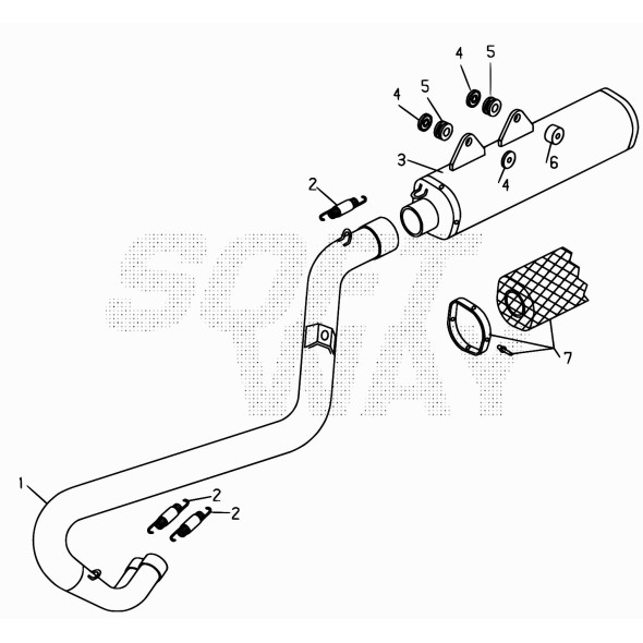 DISTANZIALE SILENT-BLOCK MARMITTA(LUNGO) 13.49188.000