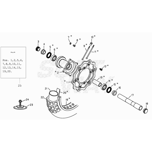 DISTANZIALE MOZZO ANT. RR 4T-ANODIZZATO-