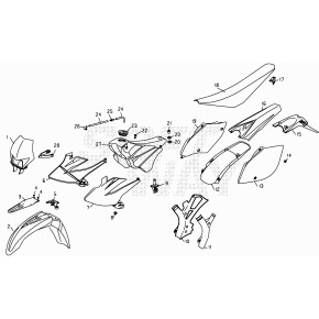 SUPPORTO PARAF. ANT. RR 4T*GRIGIO METAL*