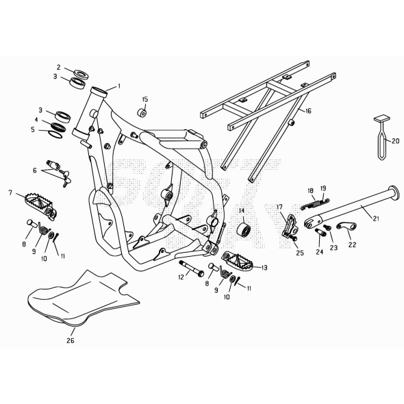 STAFFA SUPPORTO CAVALLETTO-LAVORATO-RR4T