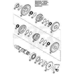 PIGNONE TRASMISSIONE SECONDARI Z13